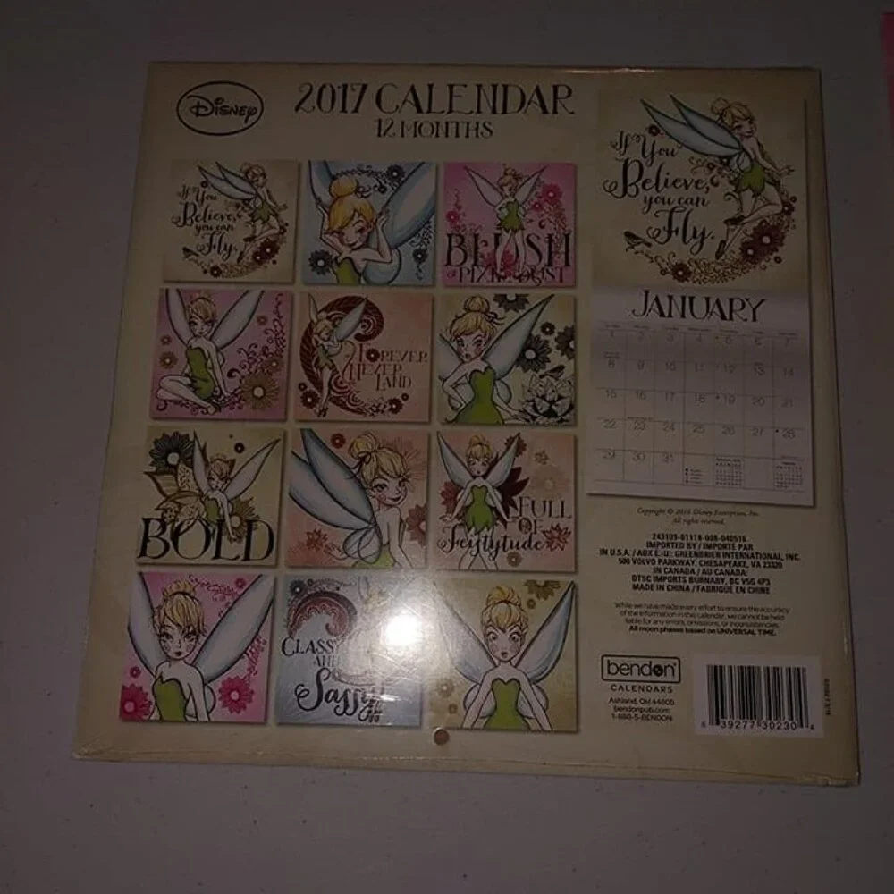 2017 DISNEY 12 MONTH WALL CALENDAR-NEW-SEALED